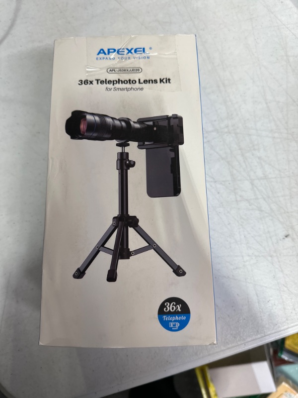 Photo 2 of APEXEL High Power 36X HD Telephoto Lens, Telephoto Mobile Cell Phone Lens with Tripod for iPhone 14/13 Pro, Samsung and Most Smartphone