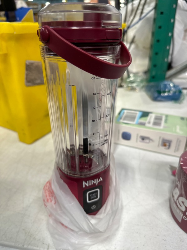 Photo 2 of Ninja BC151CR Blast Portable Blender, Cordless, 18oz. Vessel, Personal Blender-for Shakes & Smoothies, BPA Free, Leakproof-Lid & Sip Spout, USB-C Rechargeable, Dishwasher Safe Parts, Cranberry Red