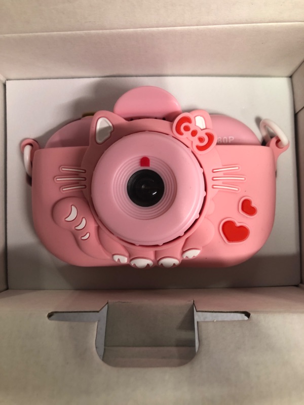 Photo 1 of ENGUNS Kids Camera for Girls Age 3-12, 32MP HD Digital Camera for Kids, Dual Lens Selfie Toddler Camera, 1080P Video Camera for Toddlers, Girls Birthday Gifts Toys Child Kid Camera with 32GB SD Card Pink
