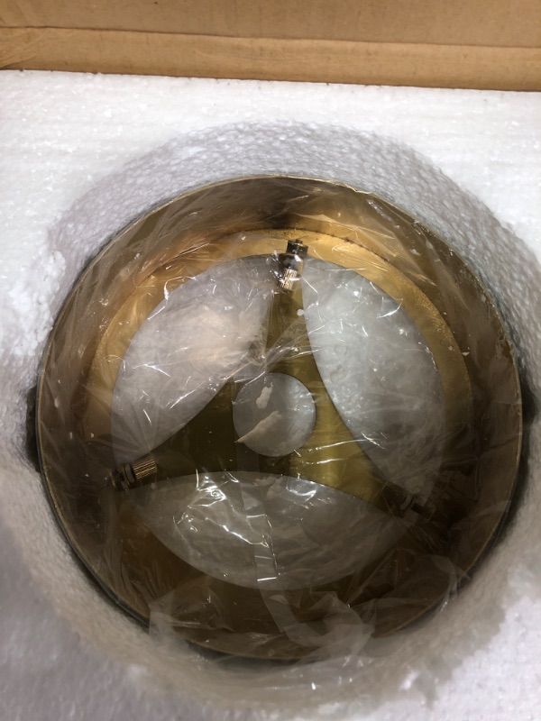 Photo 1 of CLAXY Modern Brass Kitchen Pendant Light Height Adjustable Pendant Light Clear Glass Shade