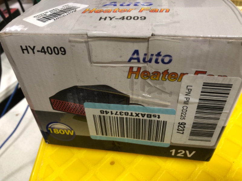Photo 1 of 12 Volt Car Heaters That Plug into Cigarette Lighters, Fast Heating, 180W Protable Car Heater Defroster for All Kinds of 12V Vehicle