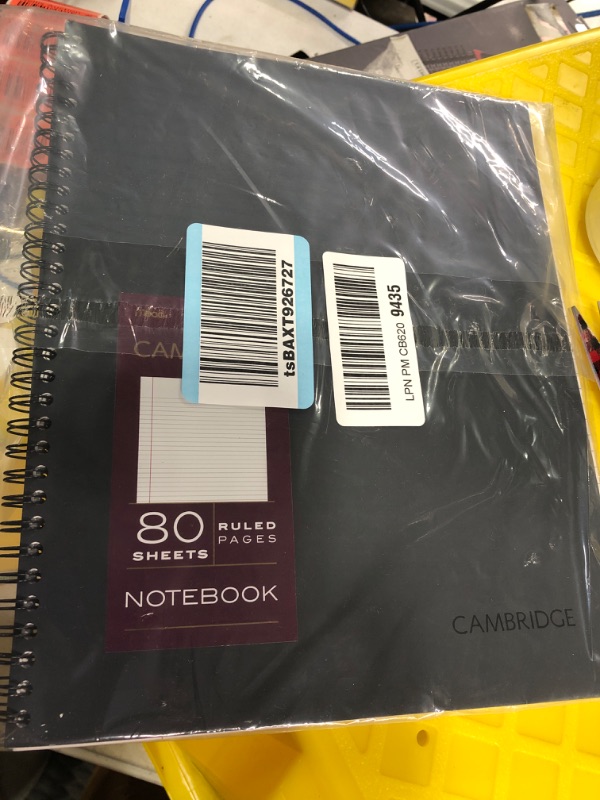 Photo 3 of Cambridge Business Notebook, 80 Sheets, Legal Ruled, 8-1/4" x 11", Wirebound, Black (06062)