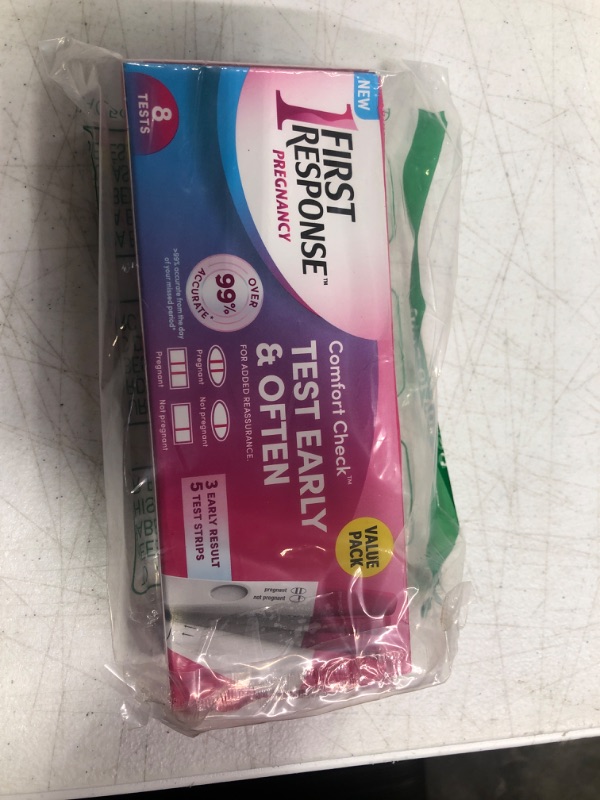 Photo 3 of FIRST RESPONSE Comfort Check Pregnancy Test, 8 Count, Pink & White