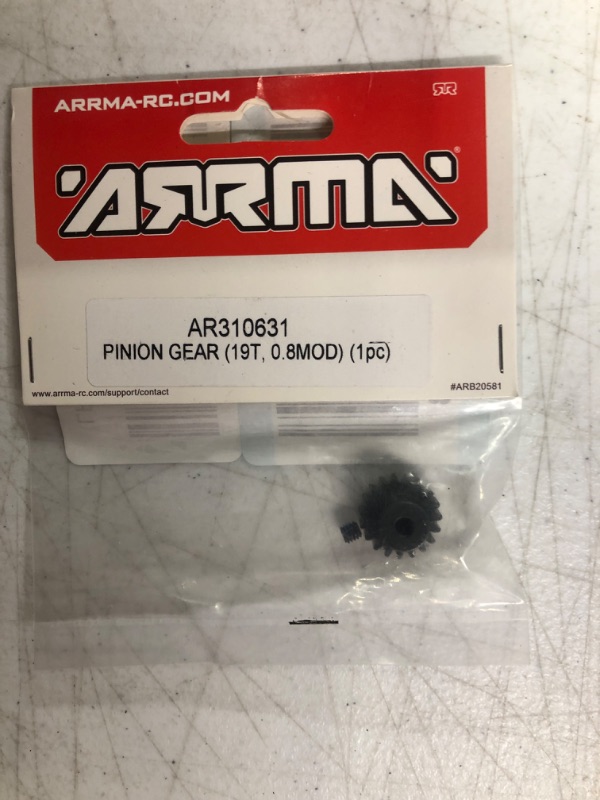 Photo 2 of ARRMA Pinion Gear 19T 0.8Mod, ARAC7769