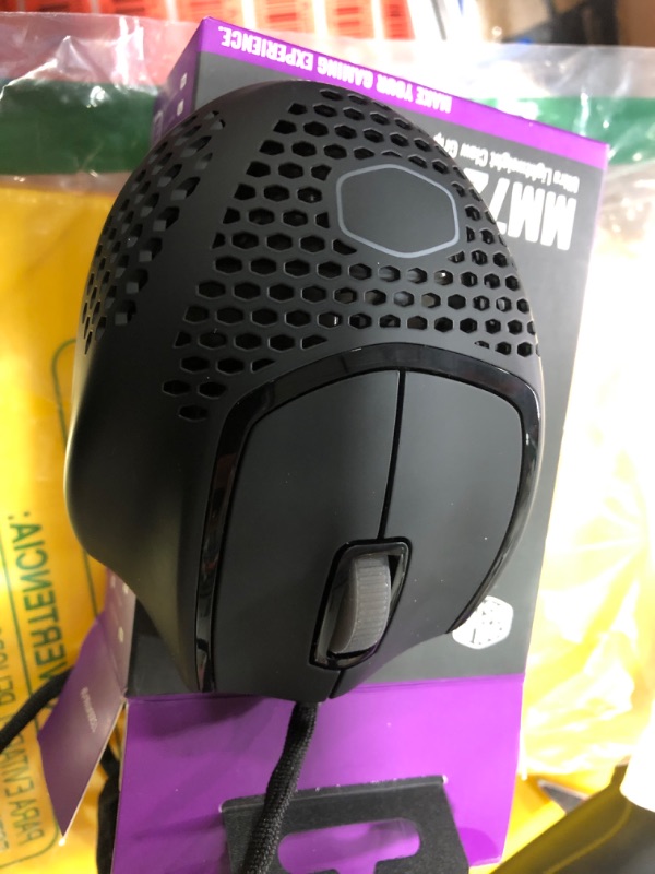 Photo 2 of Cooler Master MM720 Black Matte Lightweight Gaming Mouse with Ultraweave Cable, 16000 DPI Optical Sensor, RGB and Unique Claw Grip Shape