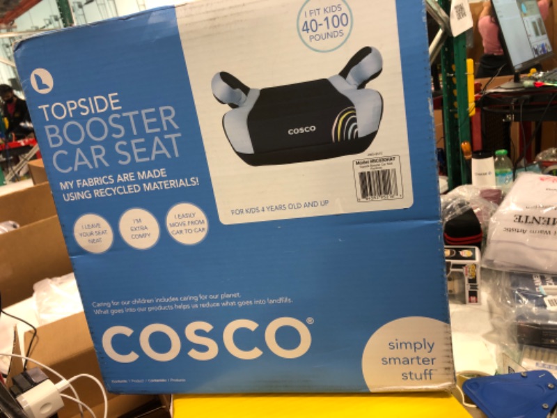 Photo 3 of Cosco Topside Backless Booster Car Seat, Lightweight 40-100 lbs, Rainbow