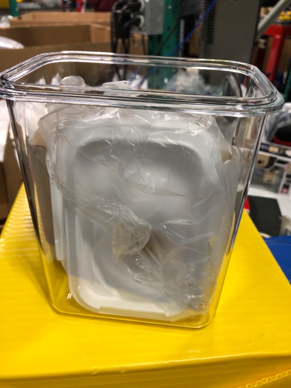 Photo 1 of Laundry Detergent Dispenser-2 Pack, Laundry Soap Dispenser Set for Laundry Room Organization, 61 oz Liquid Detergent Dispenser Storage with 4 Removable Labels Included for Fabric Softener, Laundry Detergent, Bleaching Agent, Laundry Powder, Clear 61oz