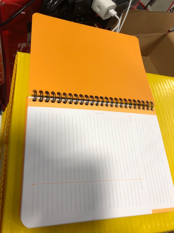 Photo 4 of Rhodia Orange Meeting Notebook 16 x 21 cm,