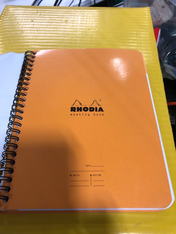 Photo 3 of Rhodia Orange Meeting Notebook 16 x 21 cm,