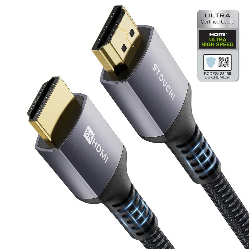 Photo 1 of  Cable 6ft 48Gbps, (Certified) Ultra High Speed HDMI Cables,