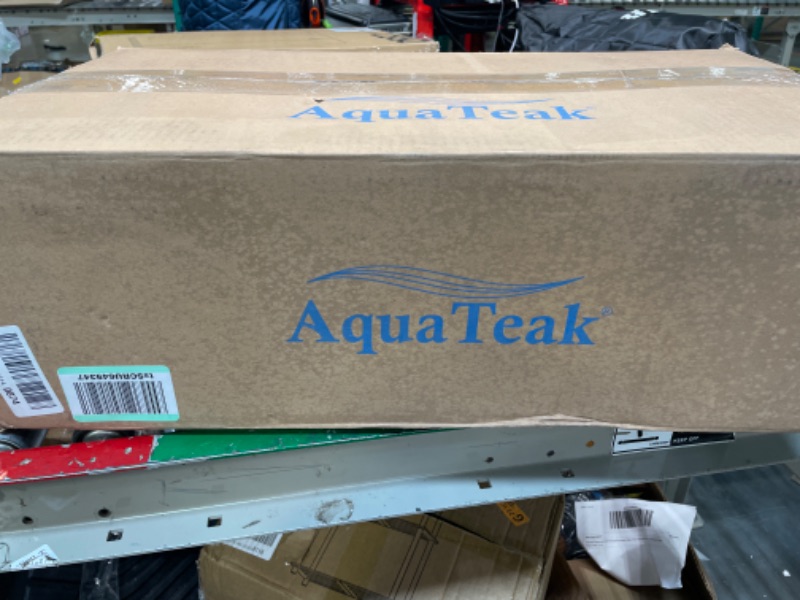 Photo 1 of AquaTeak Patented 24" Sumba Teak Shower Bench with Shelf 24 Inch (Pack of 1)