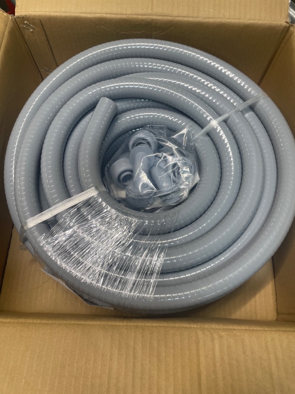 Photo 3 of Neorexon Liquid-Tight Conduit and Connector Kit 1/2inch 25ft, Flexible Non Metallic Liquid Tight Electrical Conduit UL Certification, Electrical Conduit Kit with 5 Straight and 5 Angle Fittings