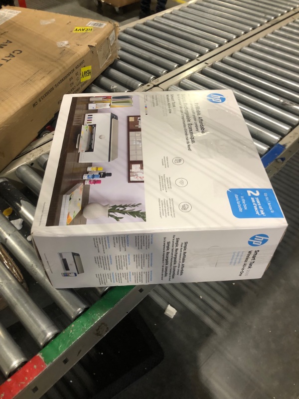 Photo 2 of HP Smart Tank 5000 Wireless All-in-One Ink Tank Printer with up to 2 years of ink included, mobile print, scan, copy, white, 17.11 x 14.23 x 6.19