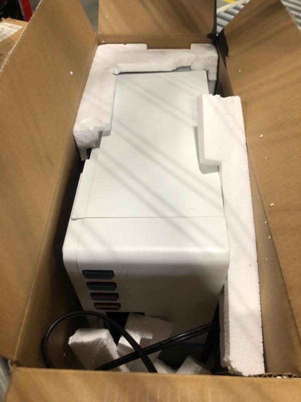 Photo 3 of HP Smart Tank 5000 Wireless All-in-One Ink Tank Printer with up to 2 years of ink included, mobile print, scan, copy, white, 17.11 x 14.23 x 6.19