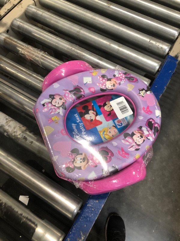 Photo 2 of Disney Minnie Mouse "Happy Helpers" Soft Potty Seat and Potty Training Seat - Soft Cushion, Baby Potty Training, Safe, Easy to Clean