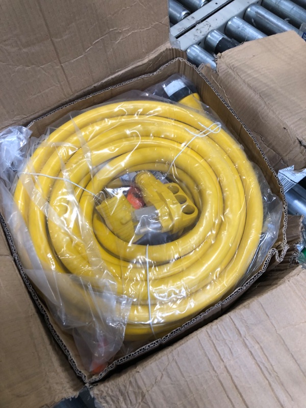 Photo 1 of Kohree 50' RV Power Extension Cord 50 Amp with Grip Handle, NEMA 14-50P to SS 2-50R RV Locking Adapter Plug, LED Indicator & 30A Male to 50A Female RV Power Adapter, ETL Listed 50M/50F 50'