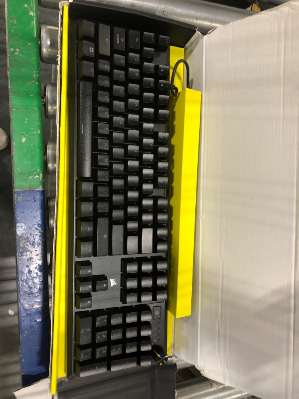 Photo 1 of CORSAIR K70 CORE RGB Mechanical Gaming Keyboard with Palmrest - Pre-lubricated Corsair MLX Red Linear Keyswitches - Sound Dampening - Media Control Dial - iCUE Compatible - QWERTY NA Layout - Black
