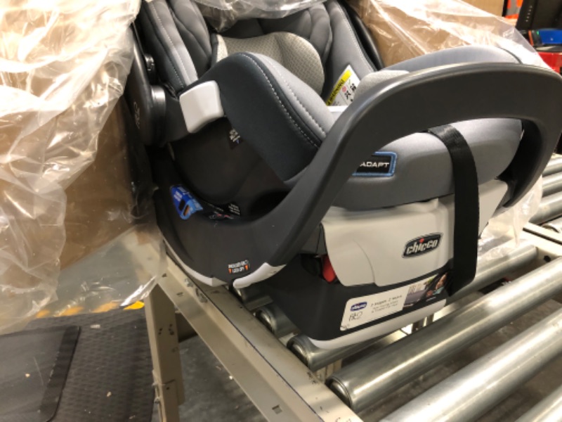 Photo 4 of Chicco Fit2® Adapt Infant and Toddler Car Seat and Base, Rear-Facing Seat for Infants and Toddlers 4-35 lbs., Includes Infant Head and Body Support, Compatible with Chicco Strollers | Ember/Black Ember Fit2 Adapt