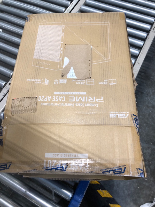 Photo 1 of ASUS Prime AP201 Black MicroATX Tempered Glass Edition Supports Graphics Cards up to 338mm, 360mm Coolers, & Standard ATX PSUs, Tool-Free Side Panels, Tempered Glass Side & Front Panel USB Type-C Tempered Glass AP201/BLK/TG//