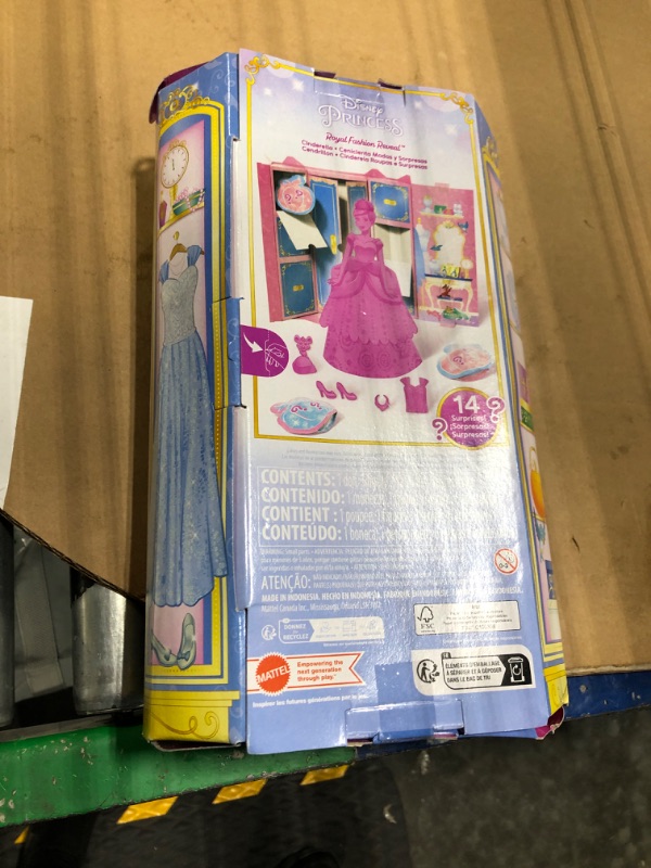 Photo 1 of Disney Princess Royal Fashion Reveal Cinderella Doll