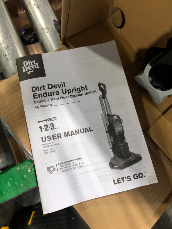 Photo 3 of Dirt Devil Endura Express Bagless Compact Upright Vacuum Cleaner - UD70171