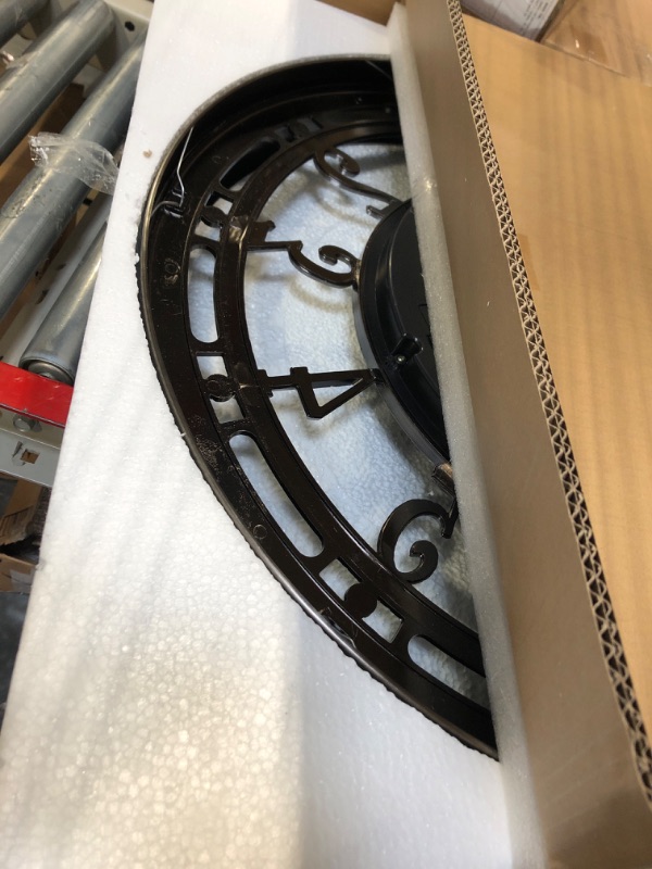 Photo 1 of CLXEAST Large Industrial Moving Gear Wall Clock for Living Room Decor, Modern Farmhouse Silent Wall Art Clock for Farmhouse Home Decor, Wall Art for Home Office,Gunmetal,28 Inch Arabic Numeral Gunmetal 28 Inch