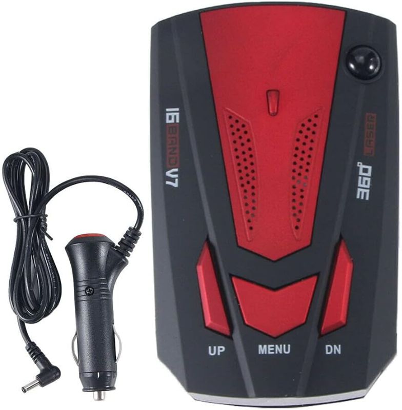 Photo 1 of JINYI Car Radar Detector, Laser Radar Detectors, 360° GPS Speed Police Safe 16 Band Voice Alert,1080P HD Auto Focus Webcam with Microphone (RED)