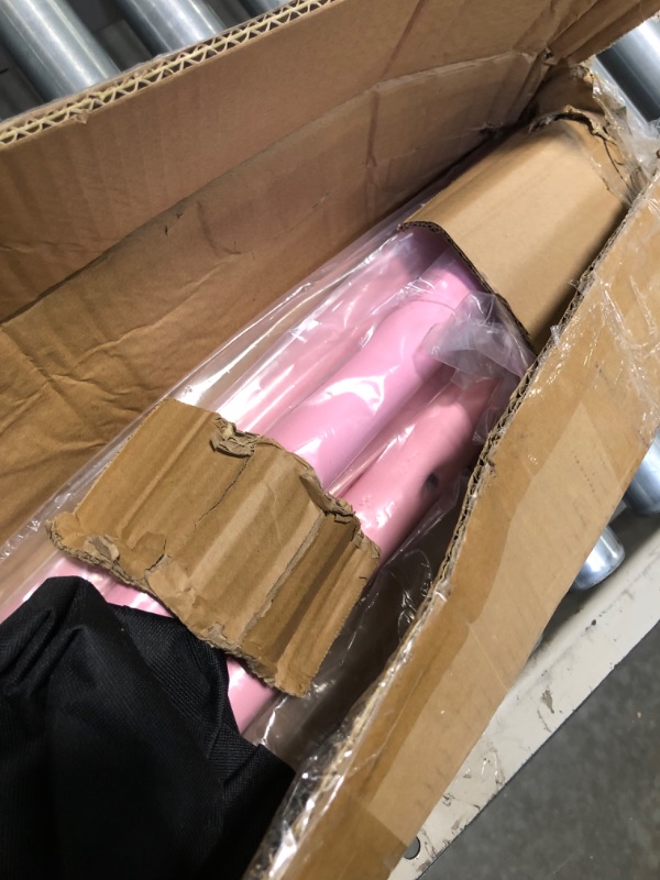 Photo 1 of *** missing two pink support bars**New and Improved 4 Ft Steel Double Ballet Barre with Carry Bag and Beginner Guide, Adjustable and Portable ballet barre for home and gym, Quality Ballet bar anti-wobble, stretching dance bar Pink