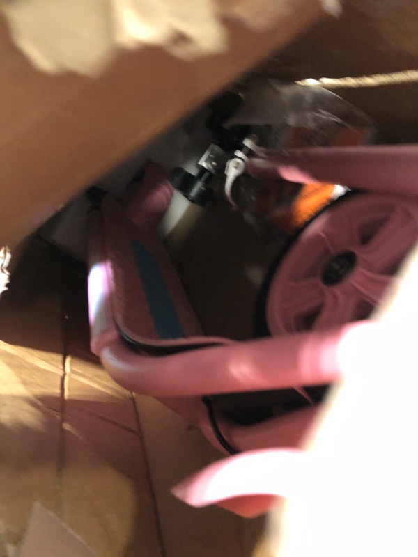 Photo 3 of **MISSING PIECES//SOLD AS PARTS** Scoothop Electric Scooter for Kids Ages 6+ - 150w Hub Motor, Up to 10 mph,60 min Ride Time,Colorful Lights,Bluetooth Music Speaker,4 Height Adjustable,Best Gift Ideas for Boys and Girls Pink