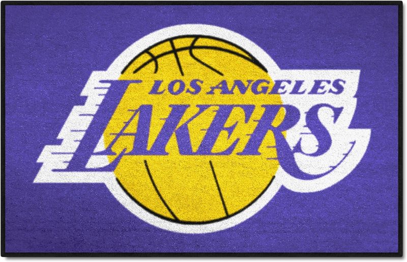 Photo 1 of  NBA Los Angeles Lakers Nylon Face Starter Rug 19"x30