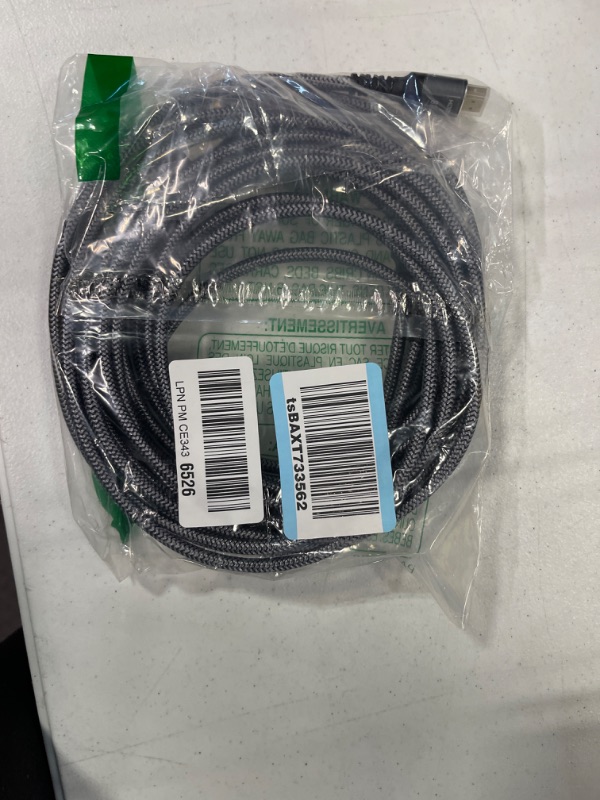 Photo 1 of Cat 8 Ethernet Cable, Nylon 16ft HDMI 