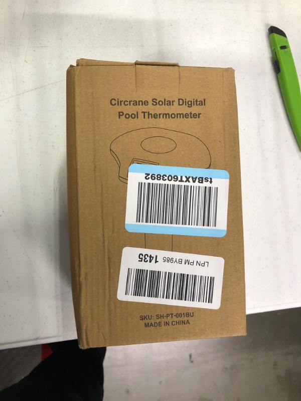 Photo 1 of Circrane Solar Digital Pool & Spa Thermometer, Weather Resistant Floating Thermometer, IPX-8 Water Proof, 10s Measuring Cycle, Solar Powered with Over 180 Days Battery Life, Blue