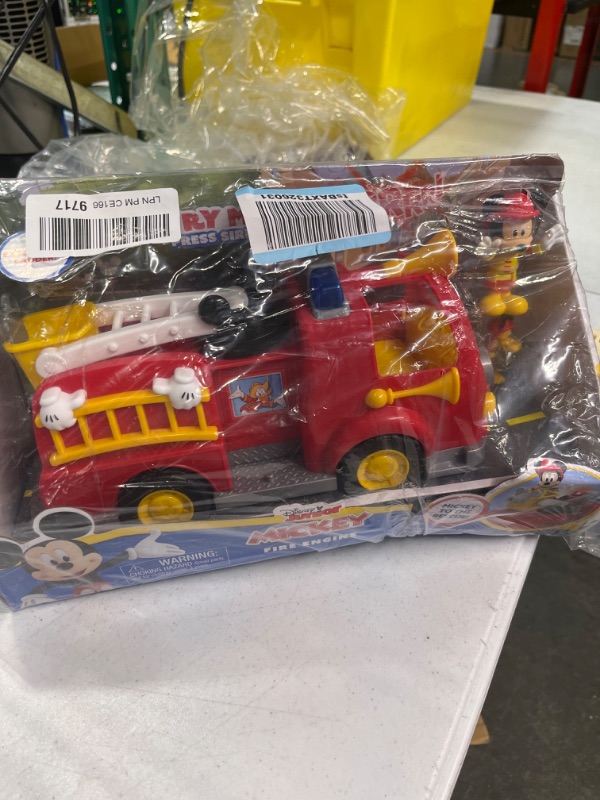 Photo 2 of Disney’s Mickey Mouse Mickey’s Fire Engine, Figure and Vehicle Playset, Lights and Sounds, Officially Licensed Kids Toys for Ages 3 Up by Just Play