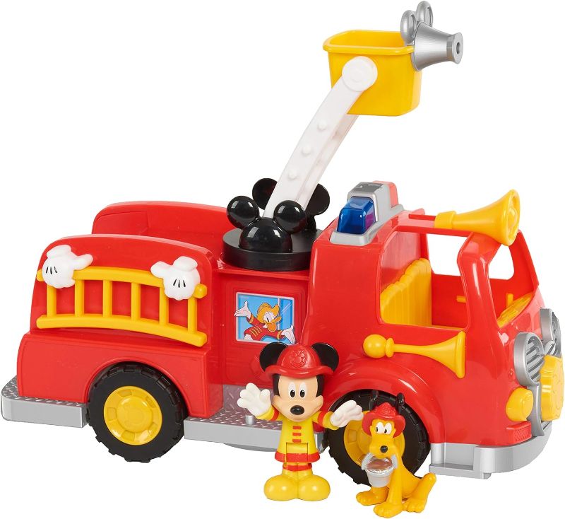 Photo 1 of Disney’s Mickey Mouse Mickey’s Fire Engine, Figure and Vehicle Playset, Lights and Sounds, Officially Licensed Kids Toys for Ages 3 Up by Just Play