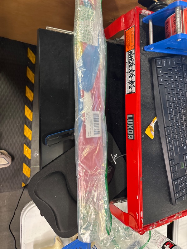 Photo 1 of PartyKindom Multi-Color Spectrum Diamond Shaped Kite, Easy to Fly Kites for Beginners with Kite Handles, 26 Inch