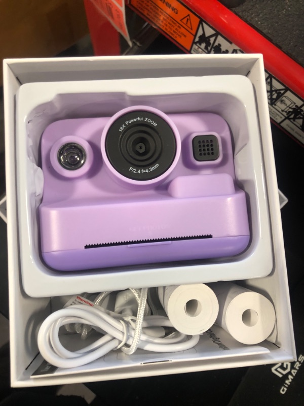 Photo 2 of Dylanto Instant Print Camera for Kids,2.4 Inch Screen Kids Instant Cameras, Christmas Birthday Gifts for Girls Age 3-12, Portable Toddler Toy for 3 4 5 6 7 8 9 10 Year Old Girls Boys Purple