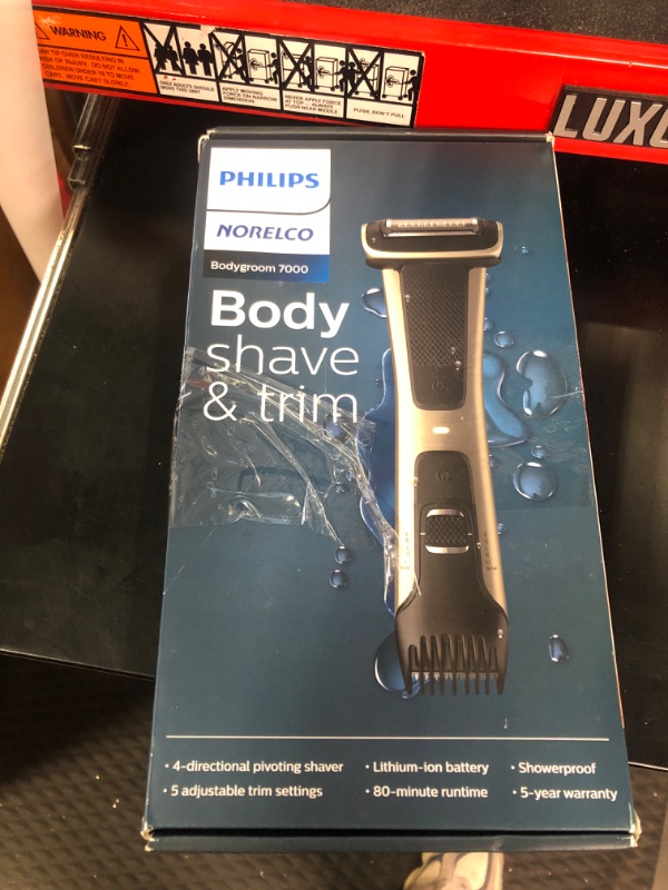 Photo 1 of NEW Philips Norelco Multigroom Series 5000 18 Piece, Beard Face, Hair, Body and Intimate Hair Trimmer for Men - NO BLADE OIL MG5910/49 Latest Version