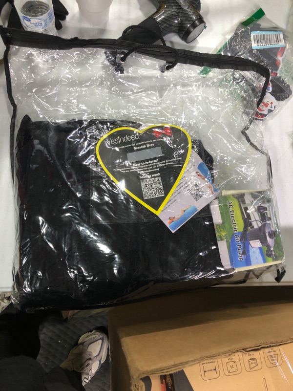 Photo 1 of SHINY-V BBL Bed with Hole, Inflatable Brazilian Butt Lift Mattress for Post Surgery Recovery - Waterproof Velvet Touch Top Comfortable & Supportive - Carrying Bag and Air Pump - Black