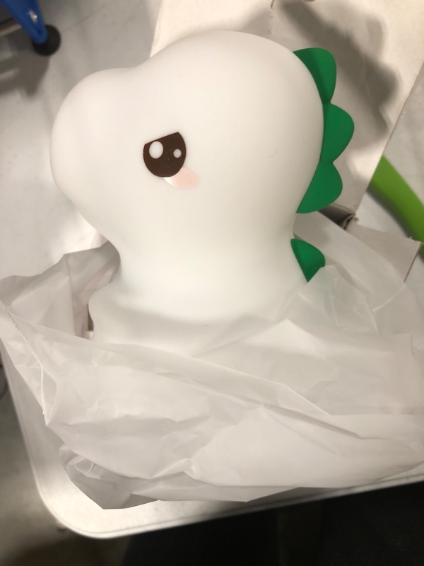 Photo 1 of Cute Kids Night Light Night Lamp Night Lights for Kids Bedroom Toddler Baby Portable Silicone Battery Led Nightlight Nursery (Dinosaur)