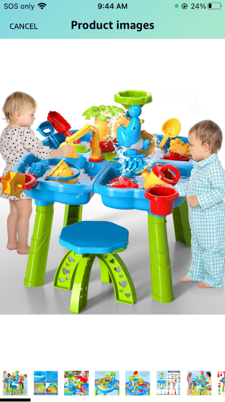 Photo 1 of Bennol Kids Water Table for Toddlers 1-3, 4 in 1 Outdoor Toys for Kids Toddlers Boys Girls, Water SandActivity Tables Summer Outdoor Toys for Outside Backyard for Toddlers Age 1-3 3-5