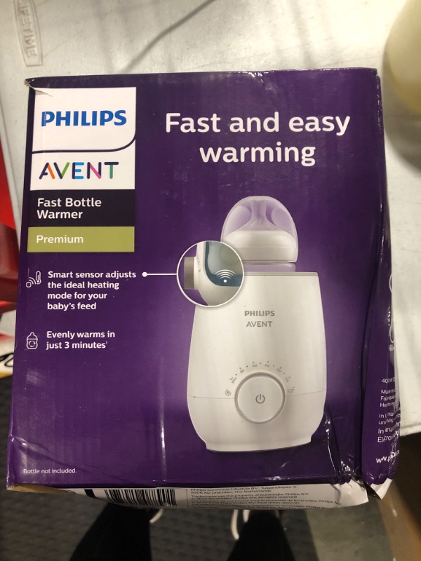 Photo 2 of Philips AVENT Fast Baby Bottle Warmer with Smart Temperature Control and Automatic Shut-Off, SCF358/00 Bottle Warmer Bottle Warmer Only