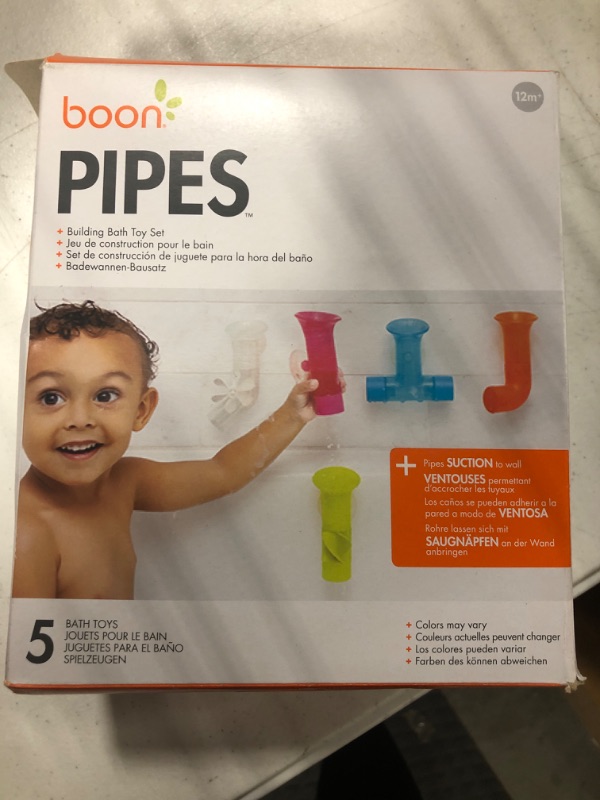 Photo 2 of Boon Building Bath Pipes Toy, Set of 5