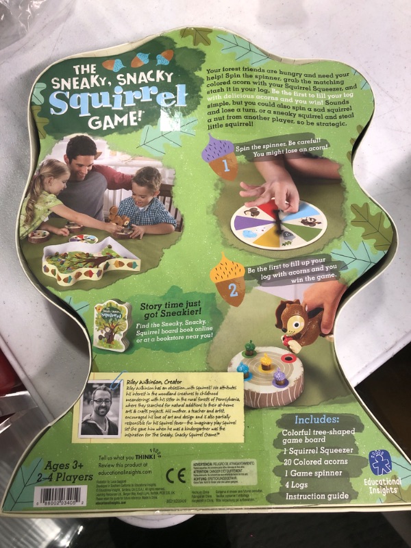 Photo 1 of Educational Insights The Sneaky, Snacky Squirrel Game & Pancake Pile-Up, Sequence Relay Board Game for Preschoolers, for 2-4 Players, Gift for Kids Ages 4+ Squirrel Game + Sequence Relay Board Game