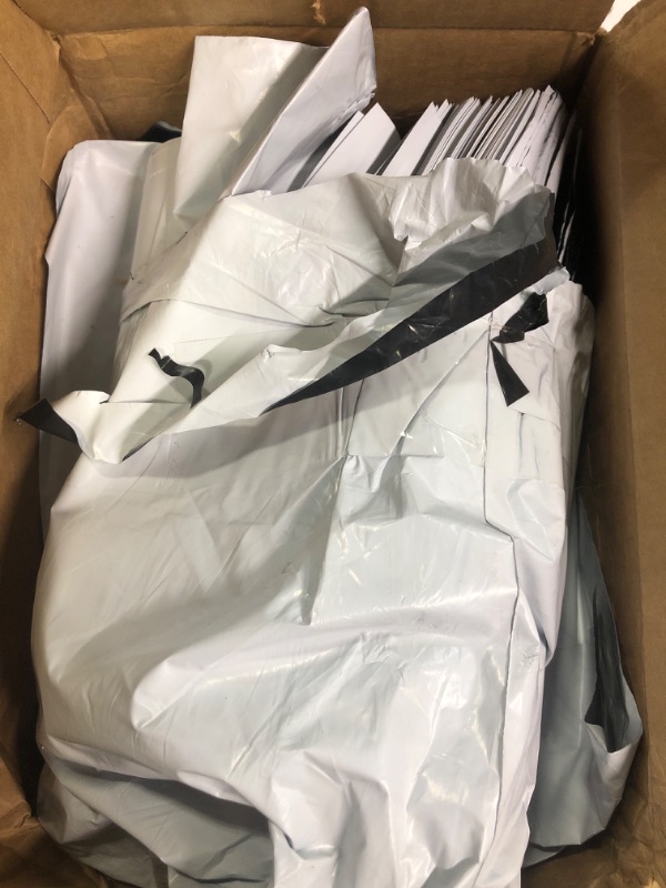 Photo 3 of 200 Pack Poly Mailers 10 x 13, White Self-Seal Shipping Bags, 2.5 Mil Thick Envelopes Mailers, Packing Bags for Clothing,Books, Small Business.