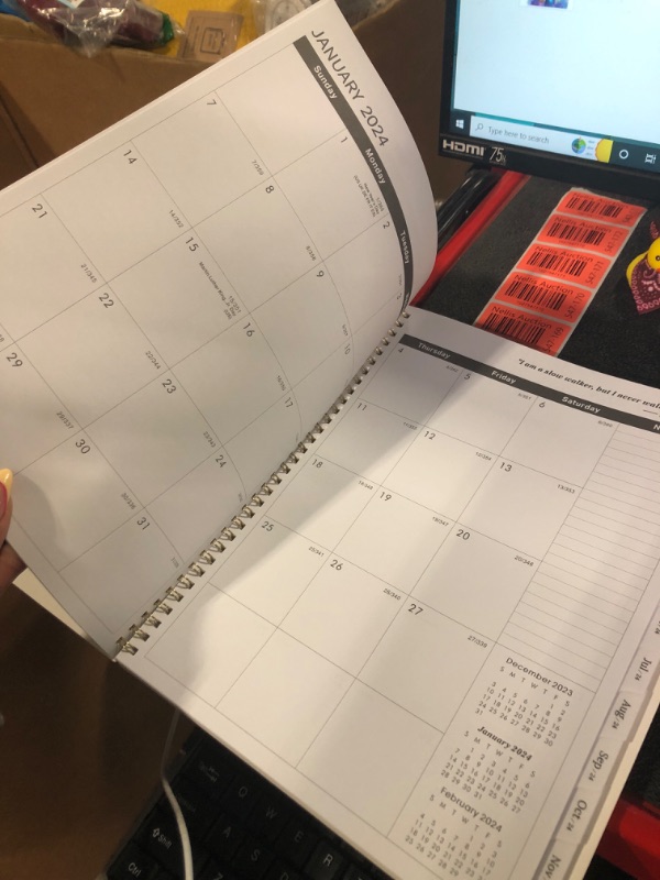 Photo 2 of 2023-2025 Monthly Planner/Calendar - Monthly Planner 2023-2025 with Two-Side Pocket, July 2023-June 2025, 9" x 11", Two Years Monthly Planner, Flexible Cover, Perfect Organizer