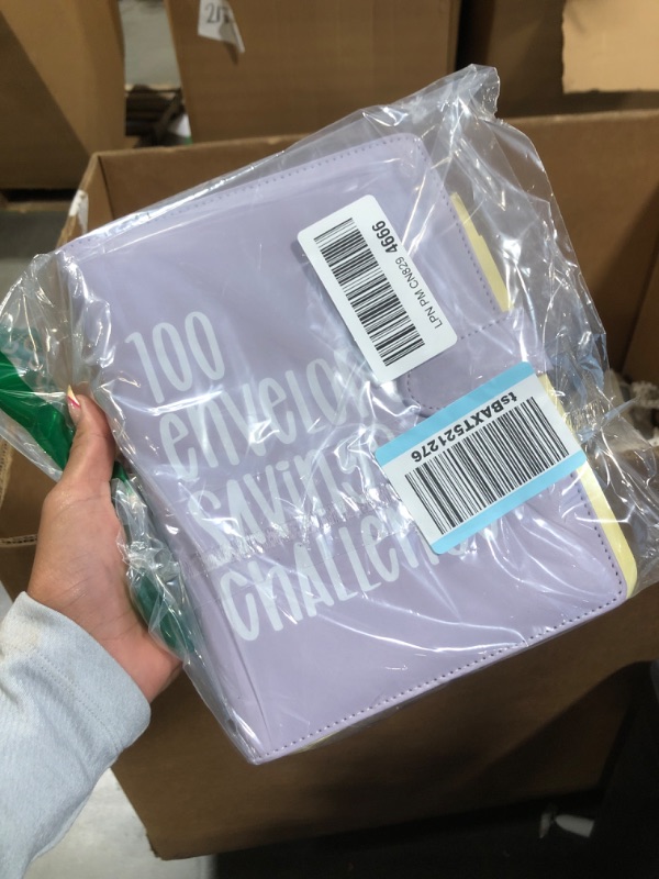 Photo 1 of 100 Envelopes Money Saving Challenge, Easy and Fun Way to Save $5,050, Budget Binder Savings Challenge Book, Savings Challenges Budget Book Binder,Budget Planner Book for Saving Money (Violet)