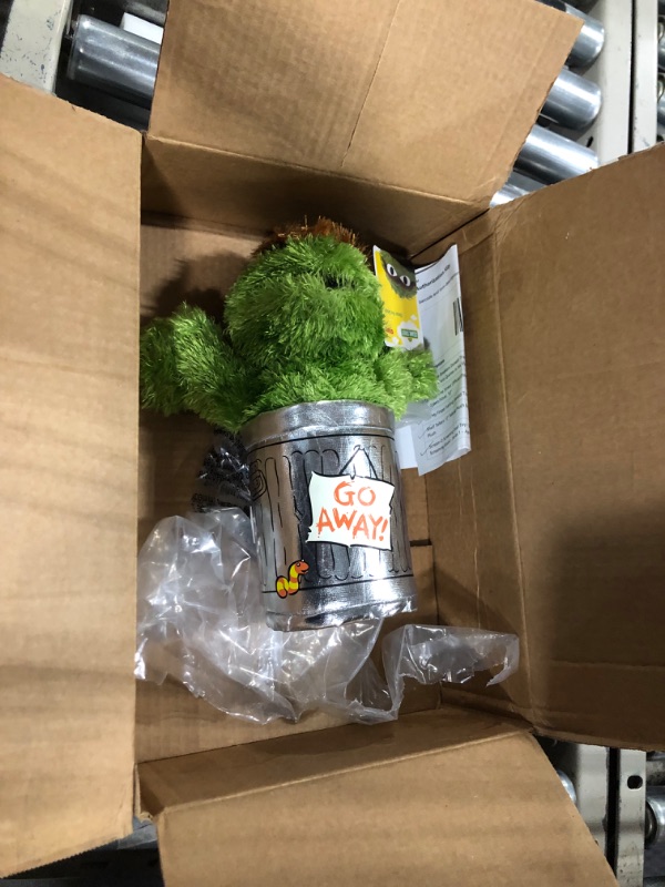 Photo 4 of GUND Sesame Street Official Oscar The Grouch Muppet Plush, Premium Plush Toy for Ages 1 & Up, Green/Silver, 10” Official Oscar the Grouch 10"
