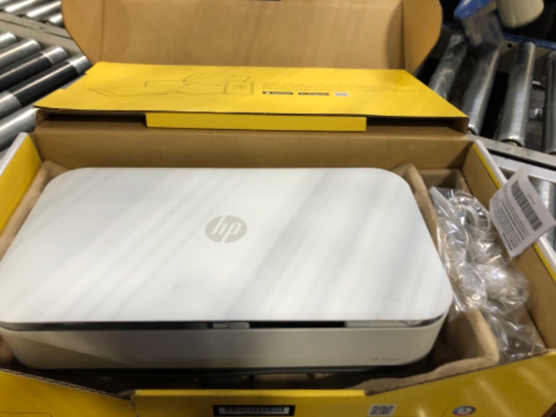 Photo 3 of HP Tango Smart Wireless Printer – Mobile Remote Print, Scan, Copy, HP Instant Ink, Works with Alexa(2RY54A),White ****USED WANT TURN ON CAN BE USED FOR PARTS**** 