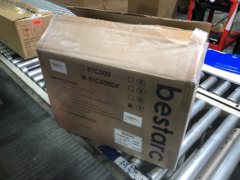 Photo 1 of bestarc Plasma Cutter, Pilot Arc BTC500DP 7th Generation 50Amps Screen Display Dual Voltage 110/220V Digital Plasma Cutting Machine (BTC500DP 7Gen 110/220V)
