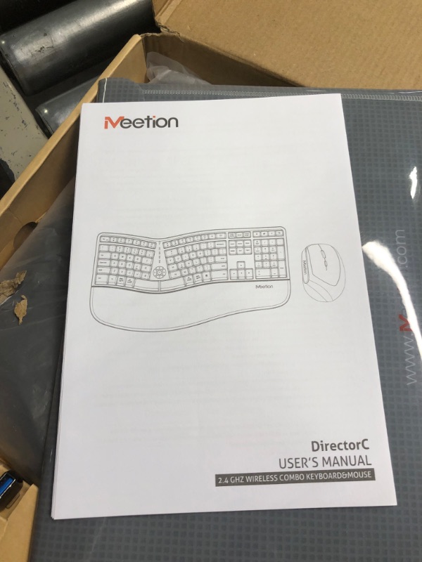 Photo 1 of meetion ergonomic ,ac/computer/laptop keyboard with mouser
